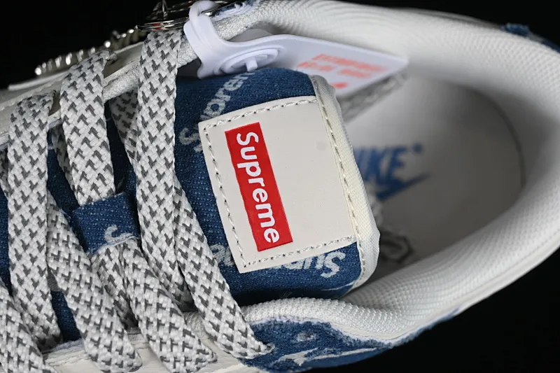 All categories Nk SB Dunk series Nk SB Dunk Low Low-top sneakers Nk Dunk Low Supreme-Barrage blue jeans Anniversary high-end customization Low-top casual sneakers FC1688-194